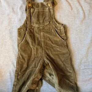 Kids' Corduroy Overalls in Tan